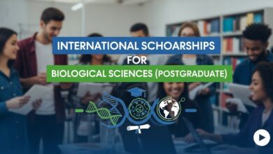 International Scholarships for Biological Sciences (Postgraduate)