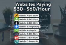 Websites Paying $30–$60/Hour