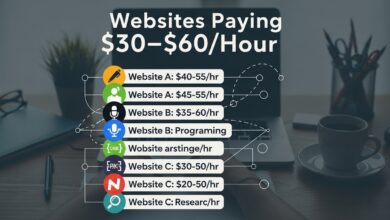 Websites Paying $30–$60/Hour